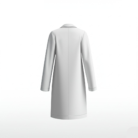 White overcoat back