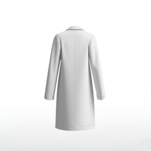 White overcoat back
