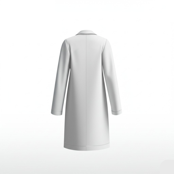 White overcoat back