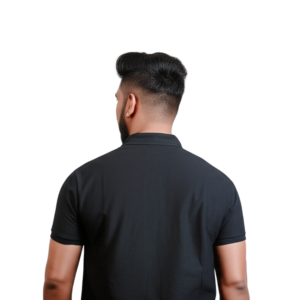 Black Back View